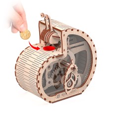 Равлик-скарбничка S конструктор механічний дерев'яний 3D 81 дет.