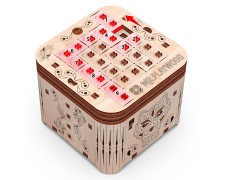Шкатулка Таємниця Тигра конструктор механічний дерев'яний 3D 89 дет.