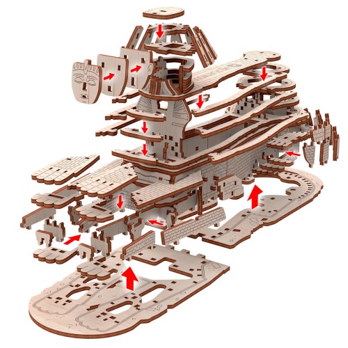 Mr.Playwood Великий Сфінкс конструктор механічний дерев'яний 3D 159 дет.