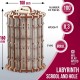 Лабіринт "Scroll & hole" конструктор механічний дерев'яний 3D 100 дет.