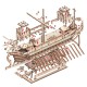 Mr.Playwood Корабель Імператорська Трірема "Чорний Скорпіон" конструктор механічний дерев'яний 3D 266 дет.