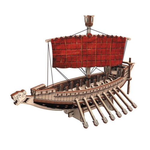 Mr.Playwood Корабель Морський Звір "Розмовляючий з вітром" конструктор механічний дерев'яний 3D 171 дет.