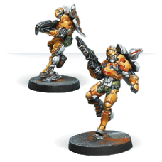 Набір мініатюр до гри INFINITY: Tiger Soldiers (Spitfire/ Boarding Shotgun)