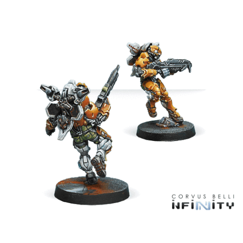 Набір мініатюр до гри INFINITY: Tiger Soldiers (Spitfire/ Boarding Shotgun)