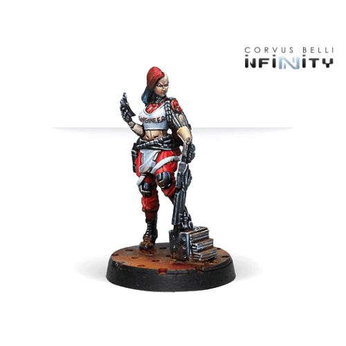 Мініатюра до гри INFINITY Zoe & Pi-Well, Special Clockmakers Team