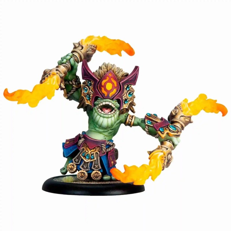 Набір мініатюр SFG Warmachine: Southern Kriels Fire Tongue Warriors Command Cadre