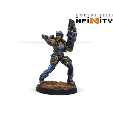 Мініатюра до гри INFINITY Dr. Priya Harper, Archeo-raider (Plasma Carbine)