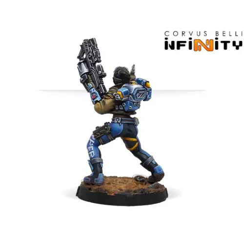 Мініатюра до гри INFINITY Dr. Priya Harper, Archeo-raider (Plasma Carbine)