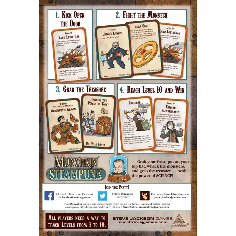 Настольная игра Манчкин: Стимпанк (Munchkin: Steampunk) UA