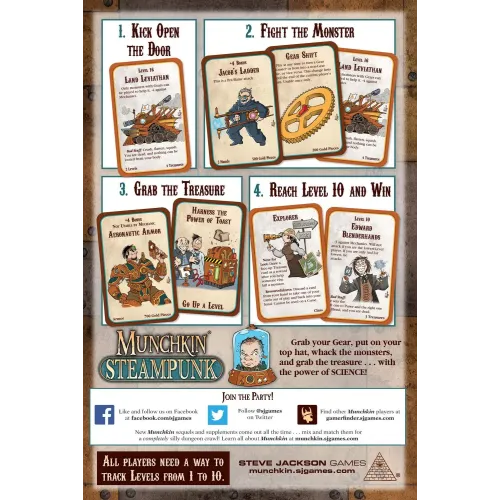 Настольная игра Манчкин: Стимпанк (Munchkin: Steampunk) UA