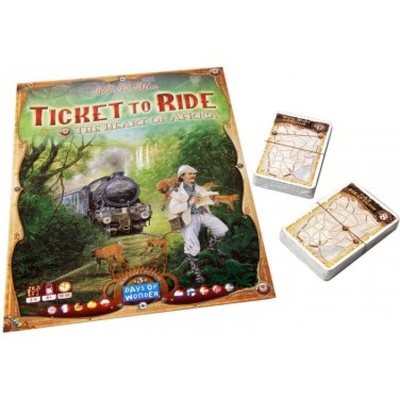 Настільна гра Ticket to Ride: The Heart of Africa (Квиток на Потяг: Серце Африки)