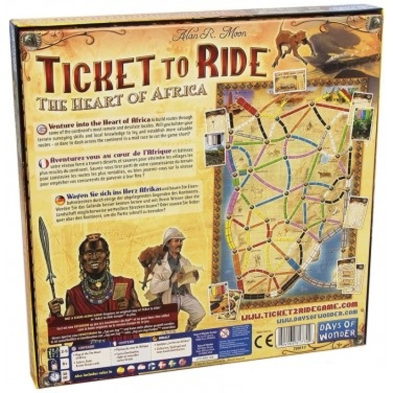 Настільна гра Ticket to Ride: The Heart of Africa (Квиток на Потяг: Серце Африки)