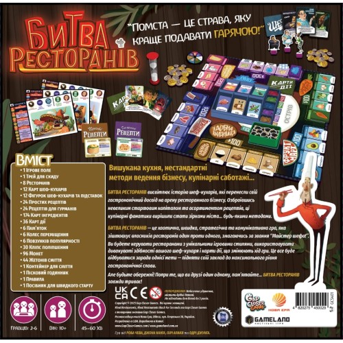 Настольная игра Битва ресторанов (Rival Restaurants) UA