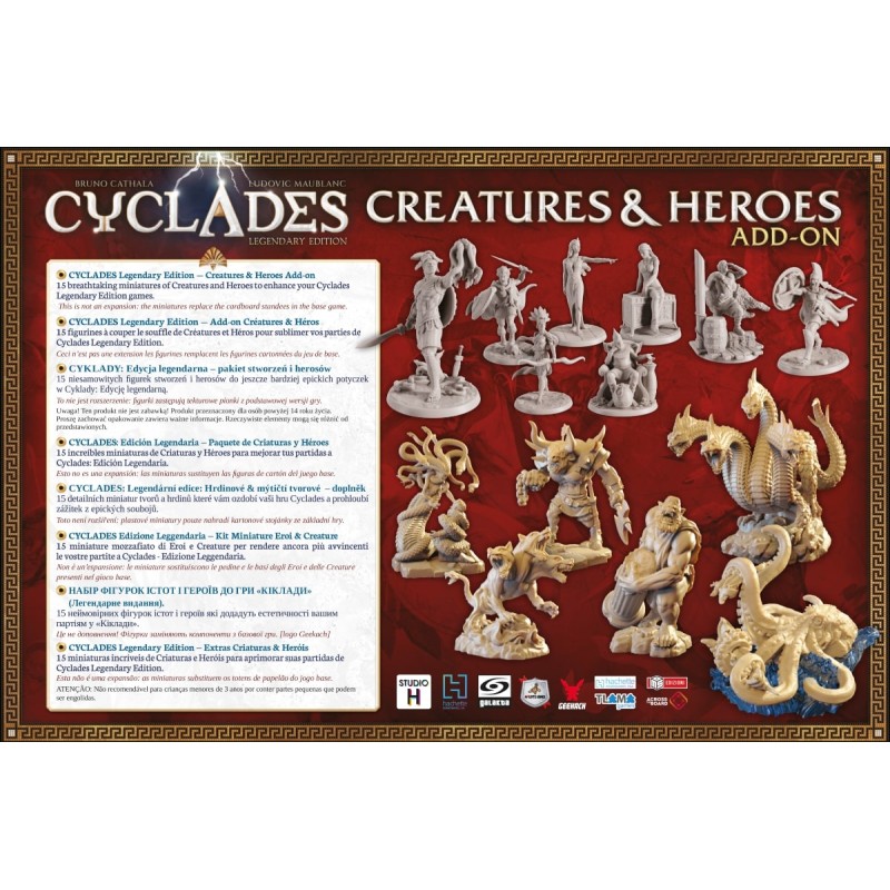 Настольная игра Киклады. Легендарное издание - Монстры и герои (Cyclades: Creatures & Heroes) UA