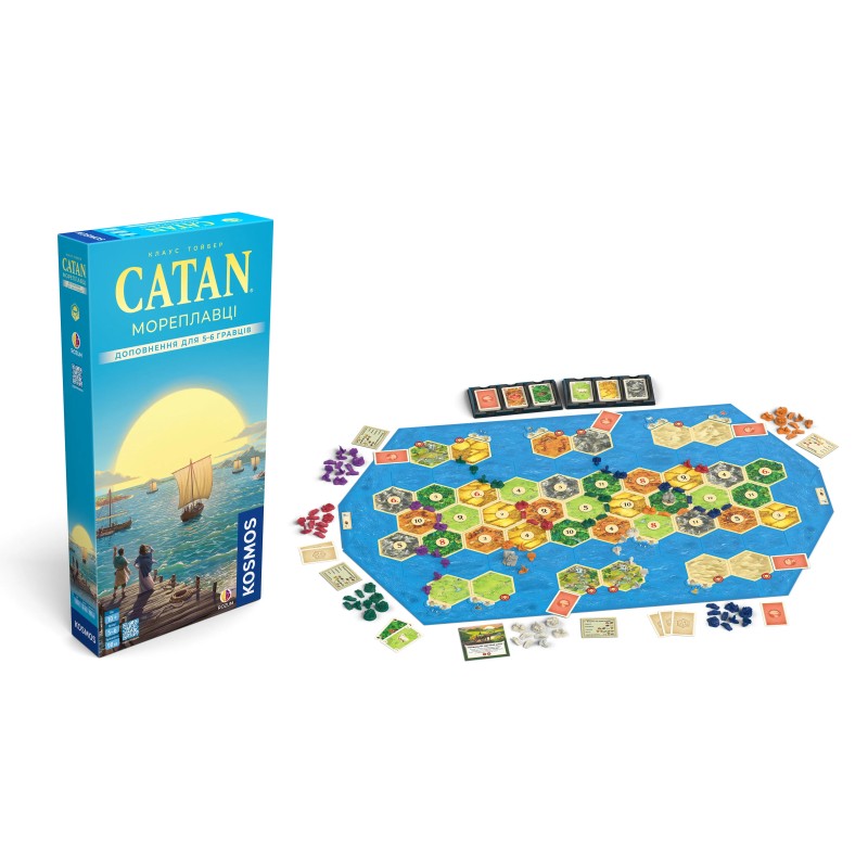 Настольная игра Колонизаторы: Мореплаватели. Дополнение для 5-6 (Catan: Seafarers. 5-6 Player Extension) UA