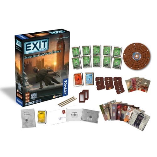 Настольная игра EXIT: Исчезновение Шерлока Холмса (The Disappearance of Sherlock Holmes) UA