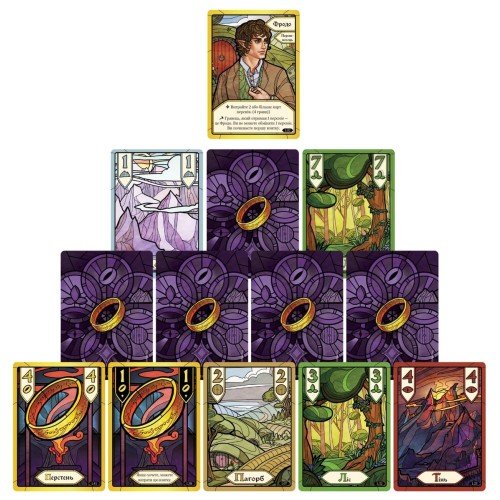 Настольная игра Братство Кольца. Карточная игра (The Fellowship of the Ring The Trick Taking Game) UA