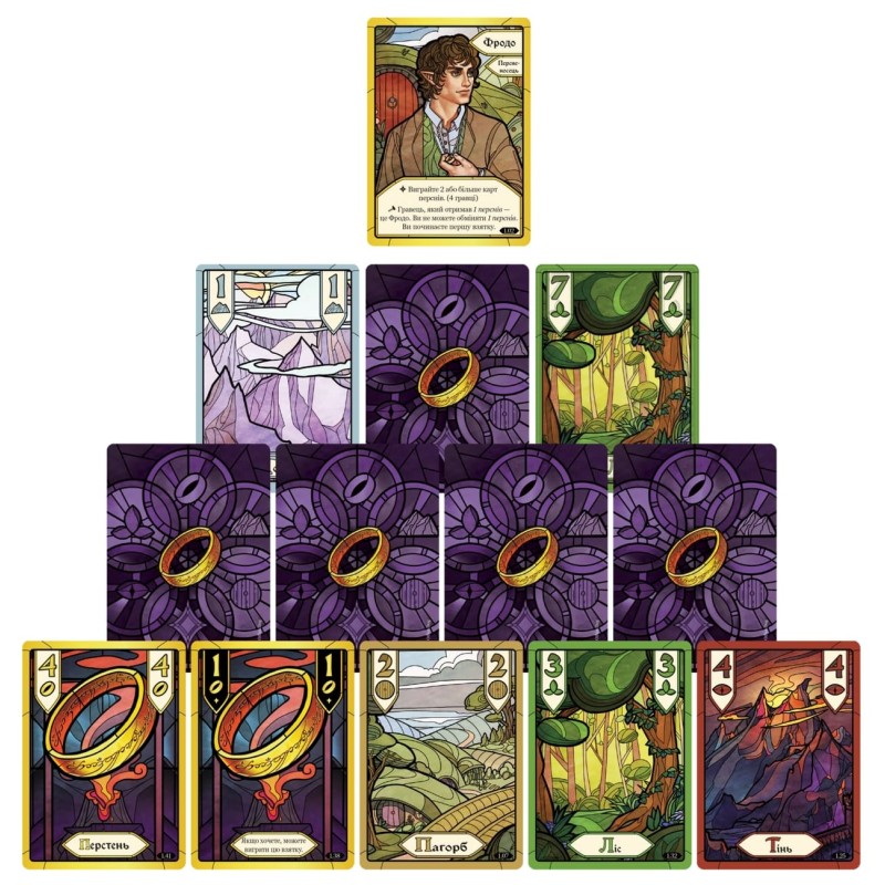 Настольная игра Братство Кольца. Карточная игра (The Fellowship of the Ring The Trick Taking Game) UA