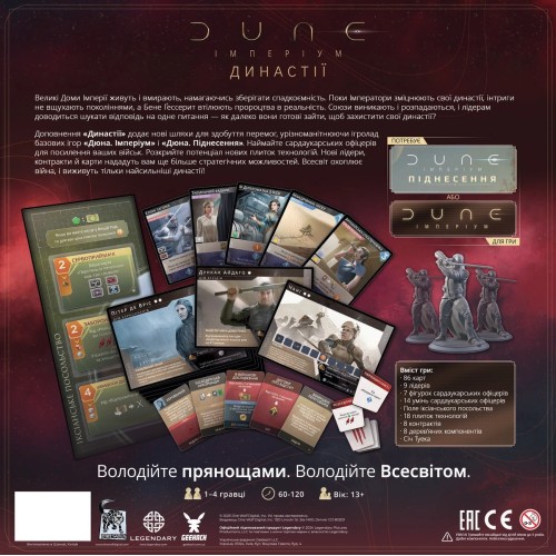 Настольная игра Дюна. Империум - Династии (Dune: Imperium - Bloodlines) UA
