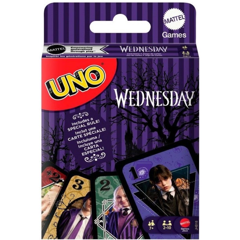 Настольная игра UNO Wednesday (Уно Венсдей)