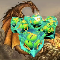 Набір кубиків зі смоли Драконяче Око RPG 7 шт