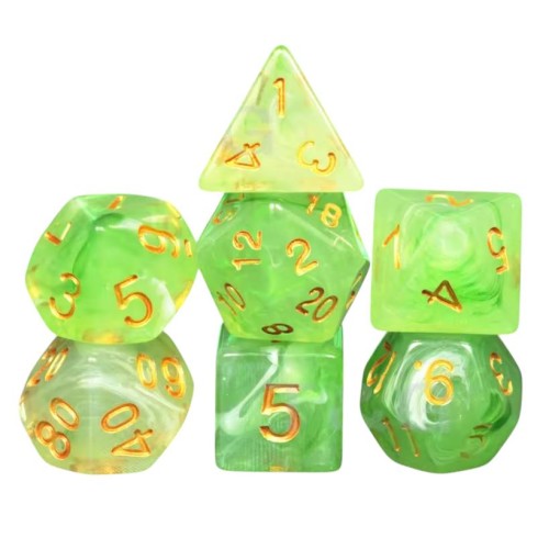 Кубики (дайси) Набір прозорих кубиків Elite RPG 7 шт (колір в асортименті)