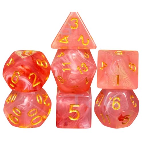 Кубики (дайси) Набір прозорих кубиків Elite RPG 7 шт (колір в асортименті)