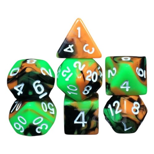 Кубики (дайси) Набір Mix Color кубиків Elite RPG 7 шт (колір в асортименті)