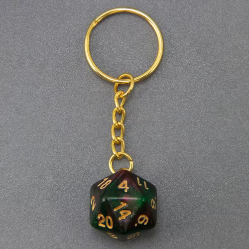 Значки и брелки Брелок с дайсом д20