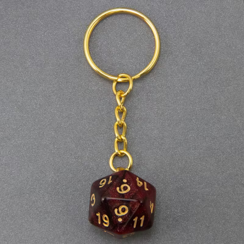 Значки и брелки Брелок с дайсом д20