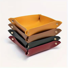 Dice Tray (Лоток для кубиків) квадратний з кожзаму