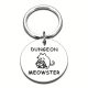 Значки и брелки Брелок DND тематики плоский металлический