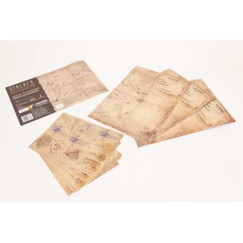 Настольная игра Дополнение S.T.A.L.K.E.R. Карты и наклейки. Комплект для восстановления UA / Maps & Stickers Recharge Pack UA