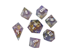 Кубики ручної роботи для DnD пурпурові (DS26)