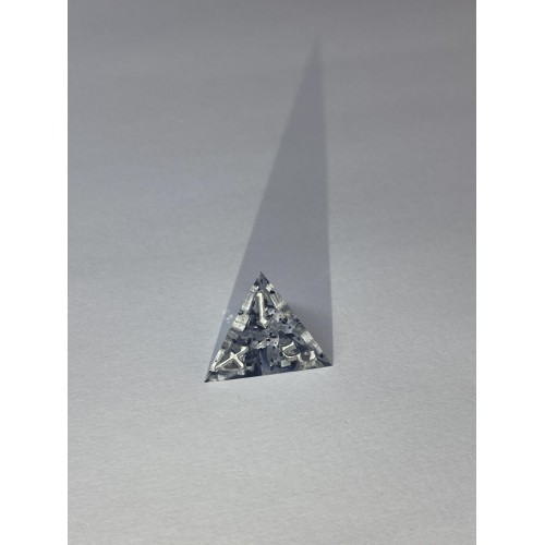 Кубики ручної роботи для DnD з синіми блискітками (DS07)