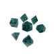 Кубики ручної роботи для DnD зелені з блискітками (DS24)