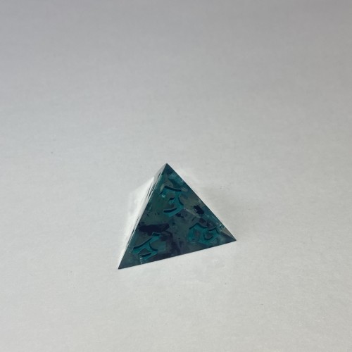 Кубики ручної роботи для DnD зелені з блискітками (DS24)