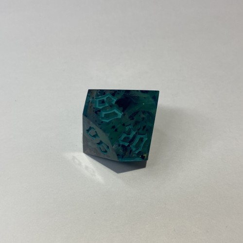 Кубики ручної роботи для DnD зелені з блискітками (DS24)