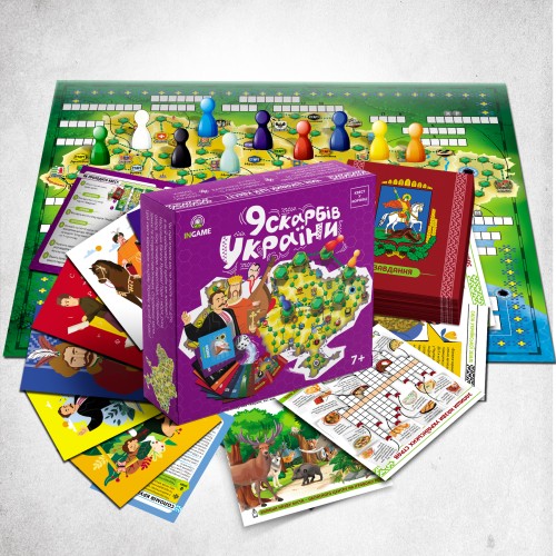 Настільна гра Квест у коробці "9 скарбів України"