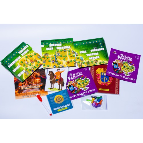 Настільна гра Квест у коробці "9 скарбів України"