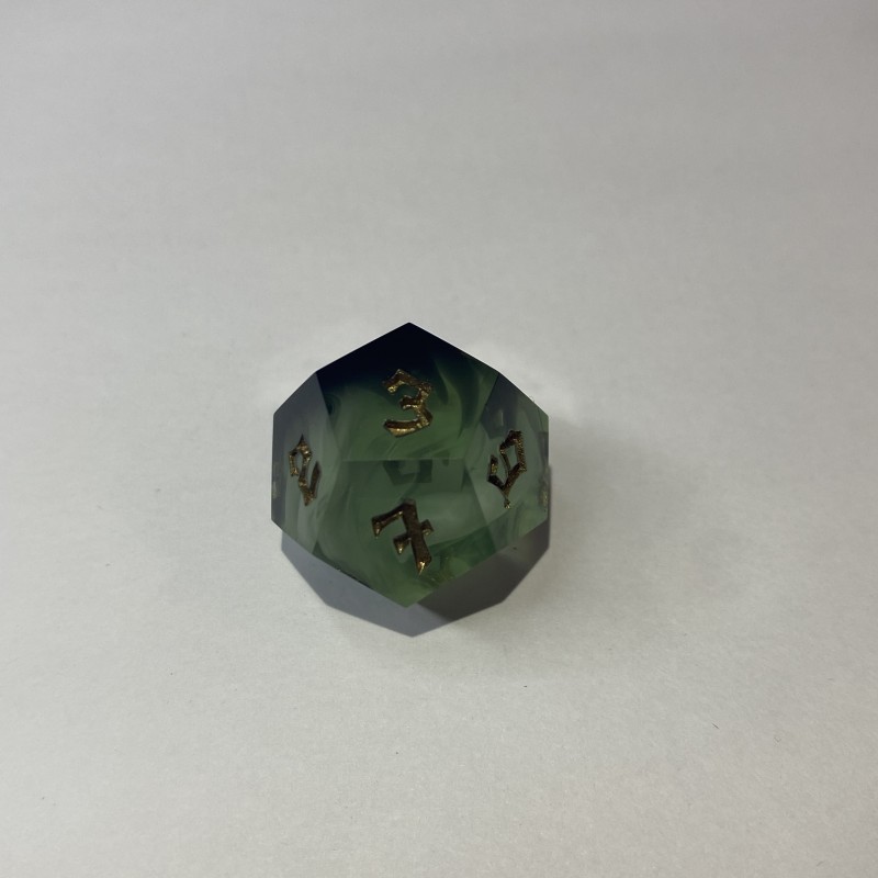 Кубики ручной работы для DnD туманные (DS8)