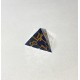 Кубики ручной работы для DnD синие с золотым (DS9)