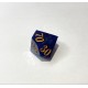 Кубики ручной работы для DnD синие с золотым (DS9)