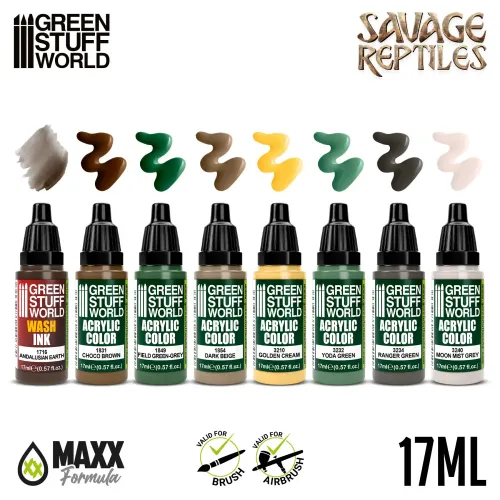 Набор красок GSW Savage Reptiles (8 шт.)