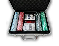 Покерный набор в алюминиевом кейсе на 200 фишек, без номинала, 11,5гр.
