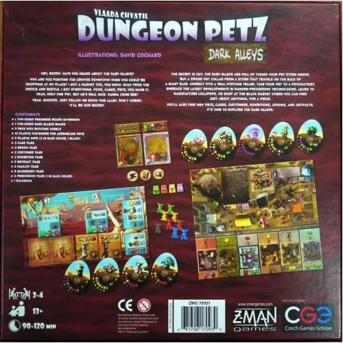Настільна гра Тварини Підземелля: Темні провулки (Dungeon Petz: Dark Alleys)