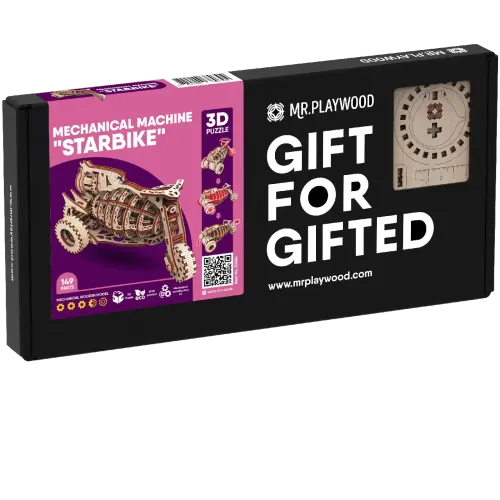 Mr.Playwood Механическая машина “Старбайк”