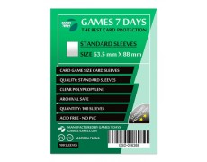 Протектори для карт Games7Days (63,5 х 88 мм, Card Game, 100 шт.) (STANDART)