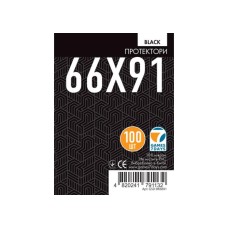 Протектори для карт Games7Days (66 х 91 мм, MTG, 100 шт.) Black (PREMIUM)