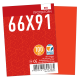 Протектори для карт Games7Days (66 х 91 мм, MTG, 100 шт.) Red (PREMIUM)